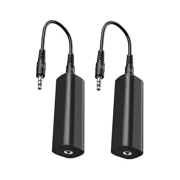 /EA/Jordloopisolator Brusfilter för Bilradio/Hemstereo, 2 st Jordloopbrusisolatorer med 3,5 mm