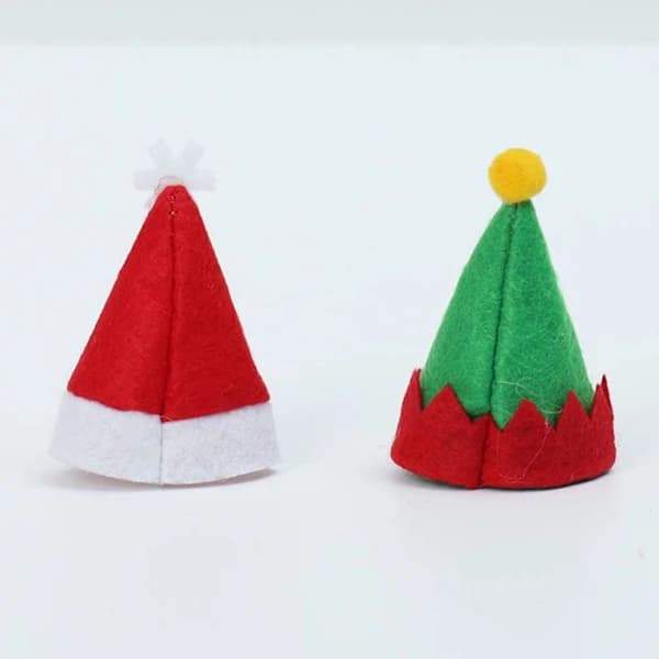 /EA/10 st Mini Julgodis Mössa Jul Cupcake Topp