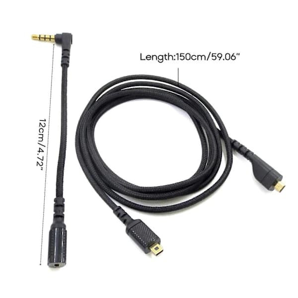 /EA/Holdbar lydkabel til Arctis 3 5 7 PRO Hovedtelefoner Erstatningskabel