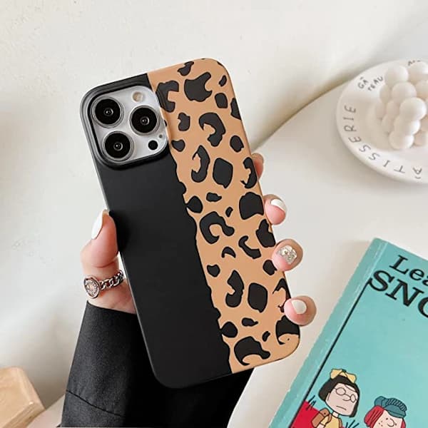 /EA/Kompatibel med iPhone 13pro Deksel Søt, Leopard Beskyttende
