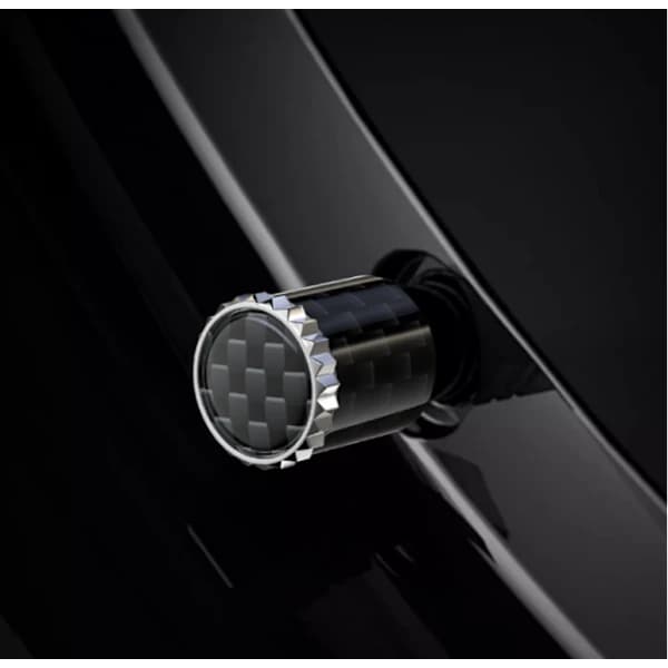 /EA/4-delad kolfiber stöldskydds bilhjul ventil lock däck+