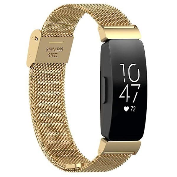 /EA/Til Fitbit Inspire 3 Rustfrit Stål Mesh Armbånd Udskiftningsarmbånd til Smartwatch med Spænde - Max