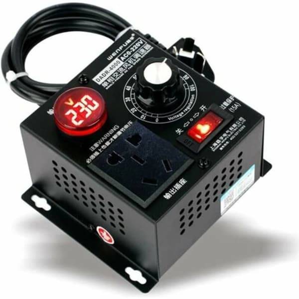/EA/Lysdæmper, AC 220V 9A 4000W SCR Spændingsregulator Motor Ventilator Regulator Hastighedsregulator Lysdæmper