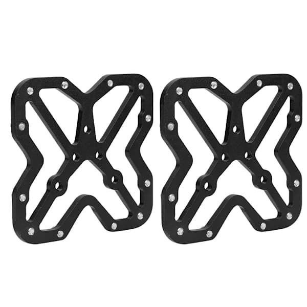 /EA/1 Par Aluminiumlegering Cykelplatform Adaptere til SPD Sort