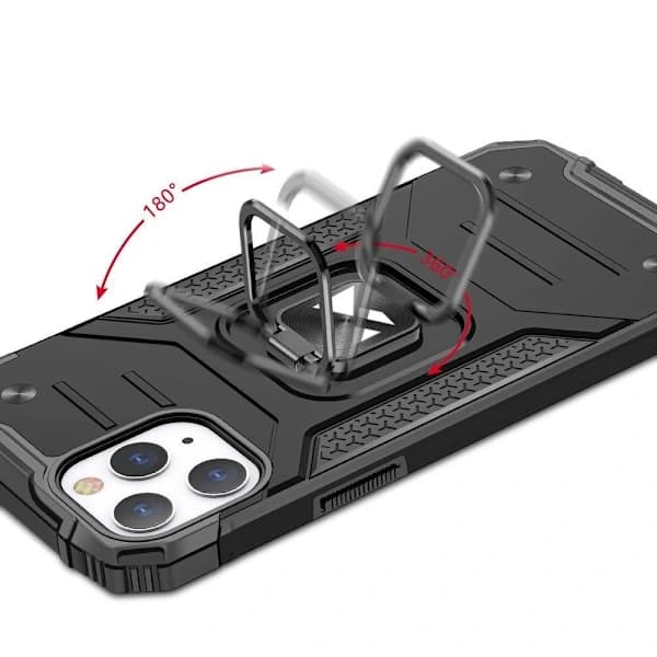 /EA/Pansarfodral med skal + magnetfäste för iPhone 13 Ring Armor, silver
