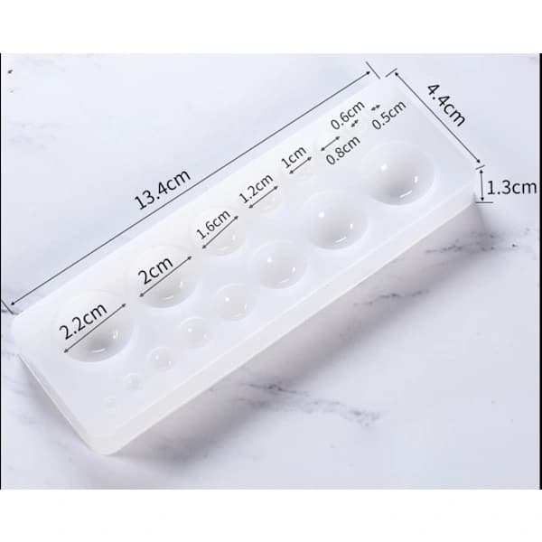 /EA/ Smyckesilikonform Rund Epoxihartshängeform för örhängen