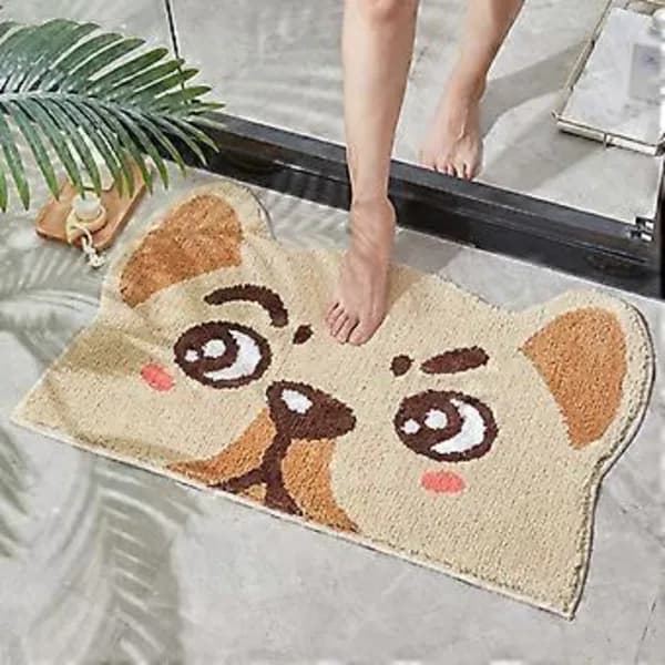 /EA/Baderomsmatte Sklisikker Absorberende Dusj Baderomsmatte Teppe Dyr (50x80cm Panda)