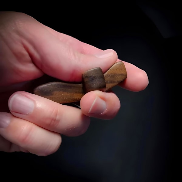 Cross My Heart | Uppmuntrande Gåva Träkors Fingertopps Stresslindring Gåvor Ficka Litet Kors Julklapp Handhållet Träkors 5pcs