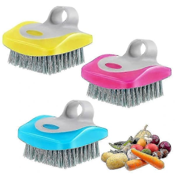 /EA/3-pack Grönsaksborste Potatisskrubbborste Grönsaksborste Skrubber