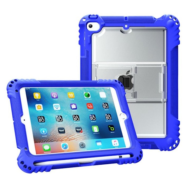 Barnskydd för iPad Mini 5/4/3/2/1 (7,9 Tum, Modell 2021/2019/2015/2014/2013/2012), Slitstark i Silikon (Blå) Blå