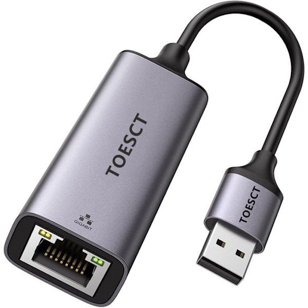 USB-adapter till Ethernet RJ45 Nätverk Kompatibel med Switch Mi Box S 4 3 MacBook, Windows 11 10 8,1 8 MacOS Android - TOPESCT