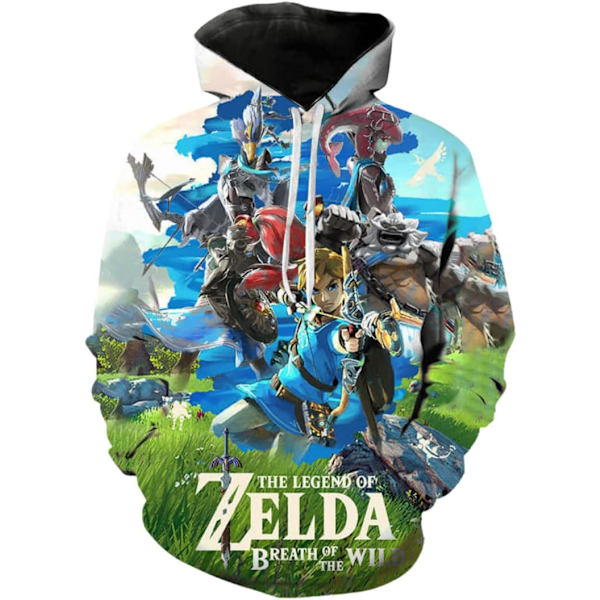 Cosplay Legend of Zelda Breath of The Wild Twilight Princess Känguru  Hoodies - Unisex Pullovertröjor  Medium