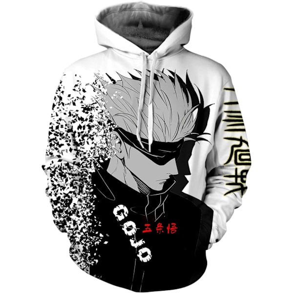 Jujutsu Kaisen Cosplay Pullover Hoodies Anime Manga Karaktär Merch Sweatshirt För Unisex Vuxen  Medium-Large