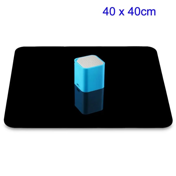 Rlective Display Plattor Hungry 40x40cm, Svarta och vita Akrylplattor / Baksida