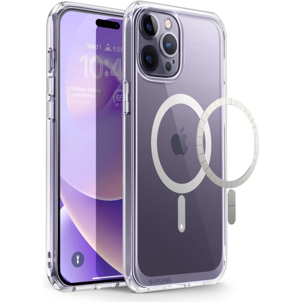 CASE Unicorn Beetle Mag- case för iPhone 14 Pro Max 6,7", Kompatibel med MagSafe Shockproof Protective Slim Clear Case ( Clear