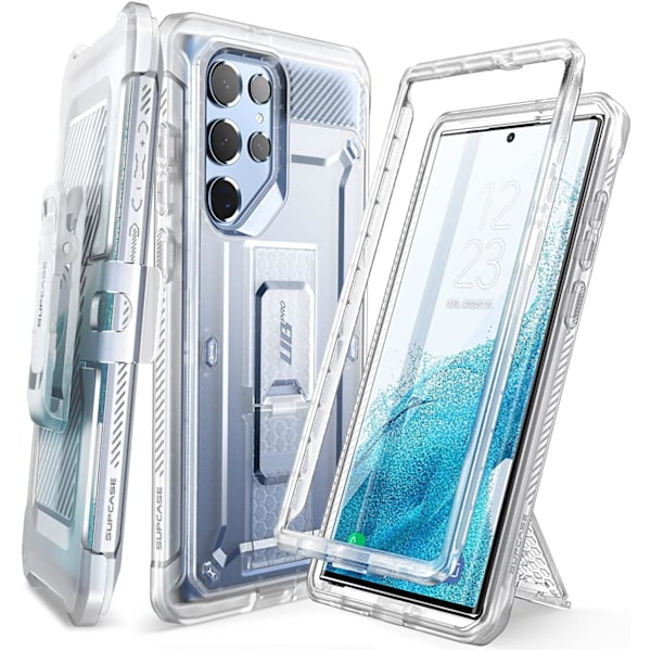 CASE Unicorn Beetle Pro Series Skal Designad för Samsung Galaxy S22 Ultra 5G (2022 Release), Helkropp Dubbelskikts Robust Klar