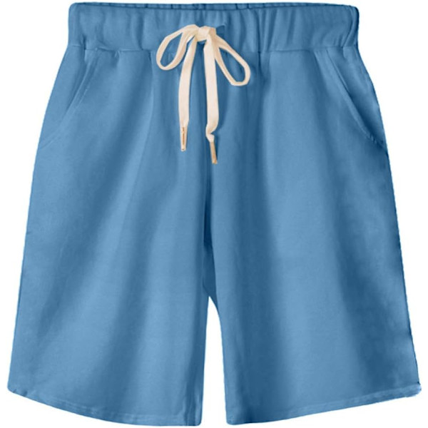 OWEI Dam Bermuda-shorts med elastisk midja och fickor