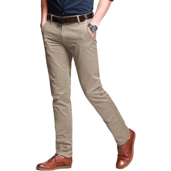 ch herr Slim Tapered Stretchy Casual Pants 8106 Apricot 32W x 31L