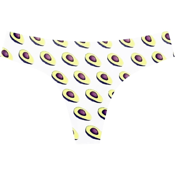 Crafty Owl 3D-printade trosor för kvinnor, dödskalle/katt/hund/galax/ros/läppar/flagga (XL, svart katt-trosa), svart Ca Avocado på vit liten
