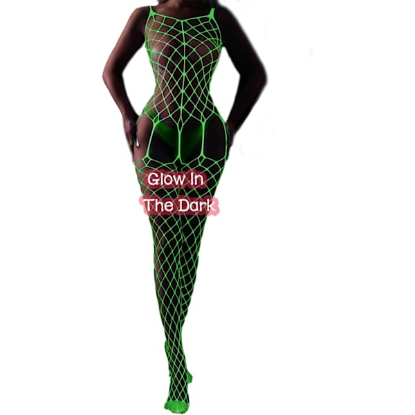 &myaboys Damstrumpor i fisknät Bodystocking Sexig Lingerie Bodysuit Damunderkläder Fisknät Sexiga Strumpor Glow2