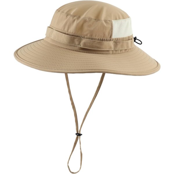 racy herr UPF50+ solhatt bred brätte safarihatt snabbtorkande fiskehatt mörk khaki en storlek
