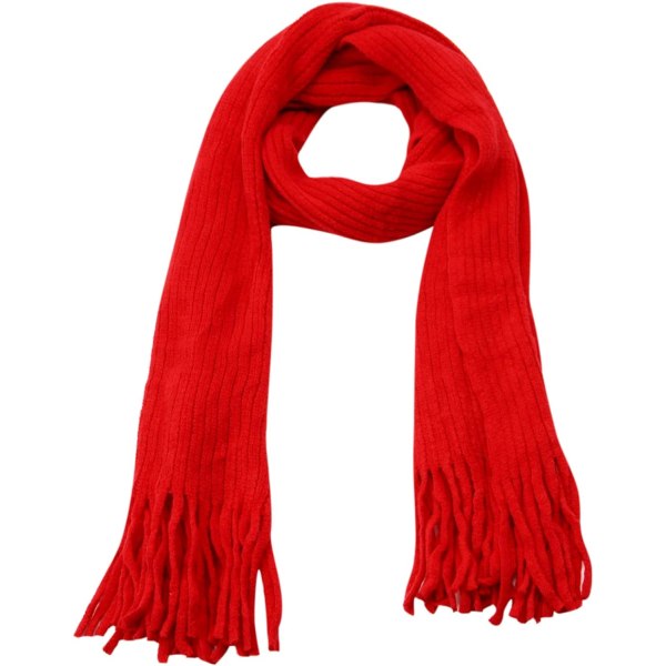 y Barn Stickad Vinterhalsduk Tassel Mjuk Varm Hals Varm Wrap för Pojkar Flickor
