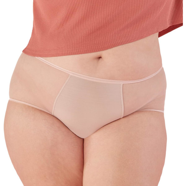 tys Hotpant Menstruationsunderkläder | Absorberande för Maternity och Postpartum Panties Rosa 3X-Large