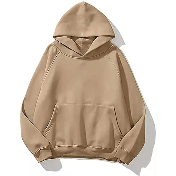 GRAM Dam Oversized Hoodie Basic Solid Hooded Sweatshirt i 2023 Långärmad Fleece Pullover Topp med Fick