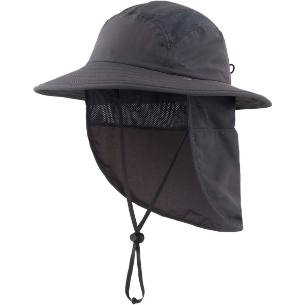 racy Kids Boys Outdoor UPF50+ Bucket Sun Hat med nackskydd Bred brätte solskydd hatt