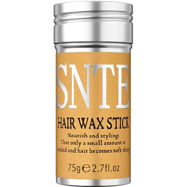 Hårvaxstift, Vaxperuker Kantkontroll Slick, Icke-fet Styling Hårpomadestift för Flyaways Frizz 75 g (1-pack)