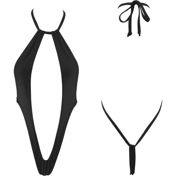 RRYLO Olika stilar Micro Bikini Set Multi Simdräkter Baddräkt Simunderkläder Svart