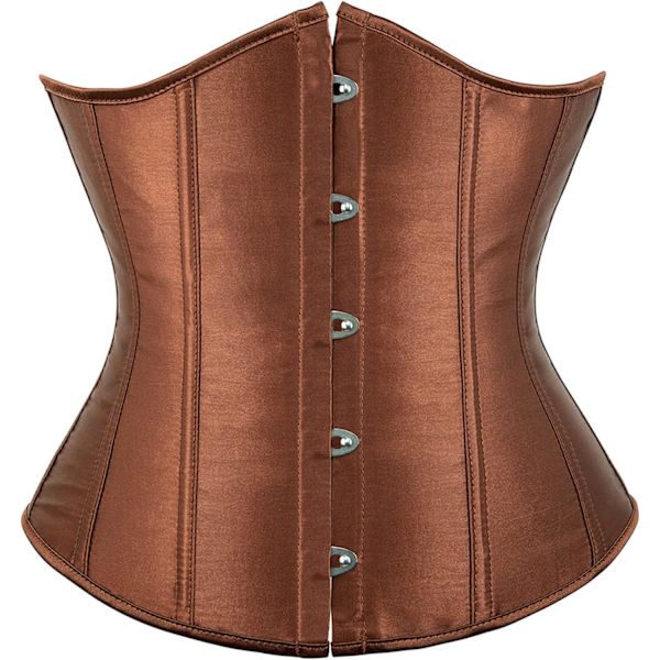 vila.Y Fashion Korsett Dam Sexig Nät Underbust Shaper Korsett Kaffe Brun XX-Large