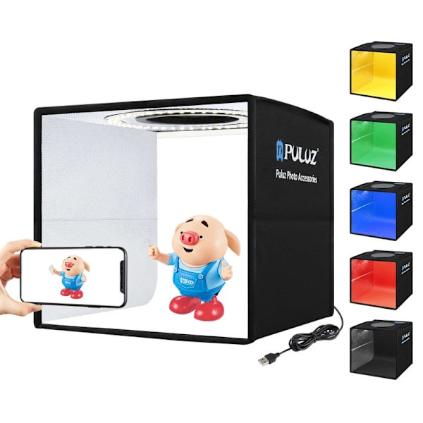 25cm Ljuslåda Justerbar Touch Bord Fotografering Studio Ljuslåda Tio