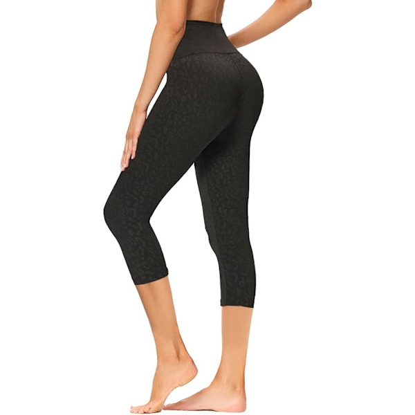 HAY High Waisted Capri Leggings för kvinnor - Mjuk och smal magkontroll - Träningsbyxor för löpning, cykling och yoga