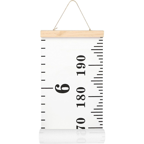 Tillväxtdiagram Canvas Vägghängande Mätlinjaler för Barn Pojkar Flickor Rum Dekoration Barnkammare Avtagbar Höjd och Tillväxtdiagram 7,9 x 79 tum