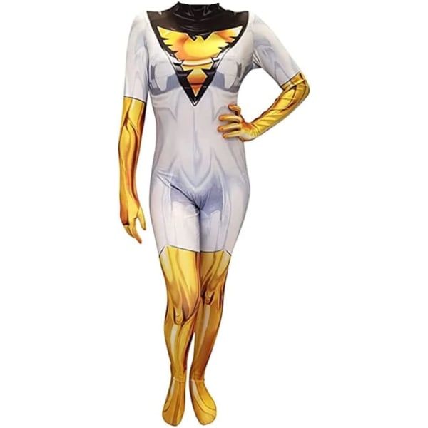 För Cosplay White Phoenix För Cosplay Kostym - Superhjälte Halloween Outfit - Lycra Body Zentaisuit Jumpsuit För Unisex Vuxen Extra Small