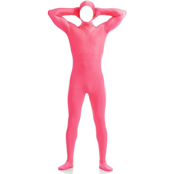 ler herr- och damspandex öppen ansikte helkropp zentai kostym body watermelon röd XX-Large