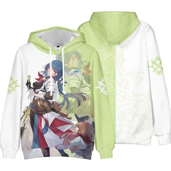 Honkai Star Rail Cosplay Hoodies Anime Manga Karaktär Merch Sweatshirt För Unisex Vuxen  Medium-Large