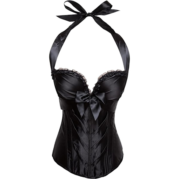 vila.Y Fashion Korsett Dam Halter Overbust Korsett Svart Liten