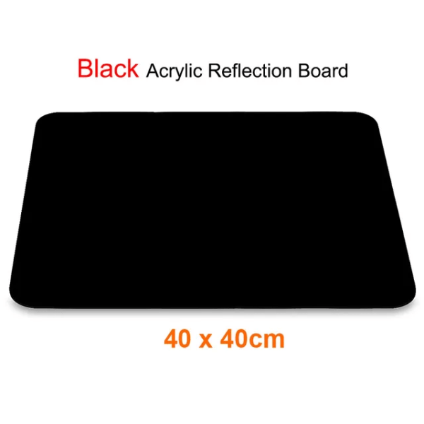 Hgry-Display Board för bordsbakgrund, 20, 30, 40 cm, vit, svart, akryl,