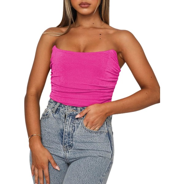 idoo Dam långärmad one shoulder t-shirt slim fit utskurna toppar C-tree grön stor