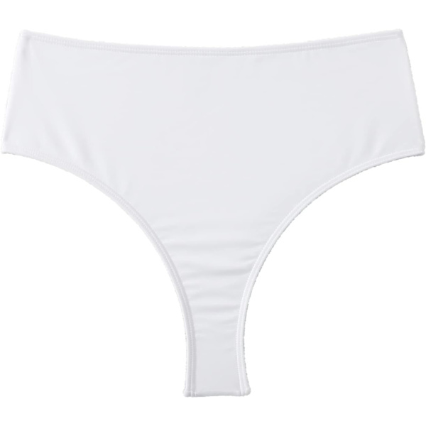 dusa Dam badkläder strandbyxor trosa hög midja bikini underdel vit XX-Large