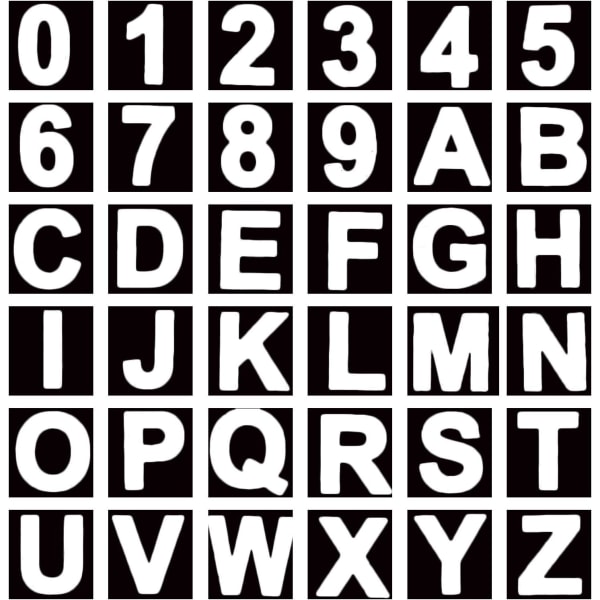 3cs 4-tums Scrabble-stil bokstäver och sifferstenciler för målning på trä Laserslipad målningsstencil för efternamn och gör-det-själv-projekt, heminredning
