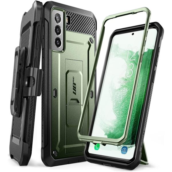 CASE Unicorn Beetle Pro Series Fodral Designad för Samsung Galaxy S22 Plus 5G (2022 Release), Helkropp Dubbelskikts Robust  Guldan