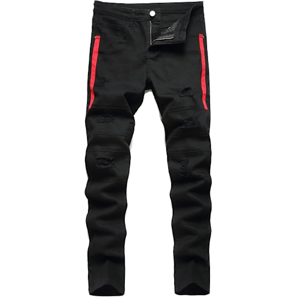 GAO Pojkars slitna rivna skinny jeans