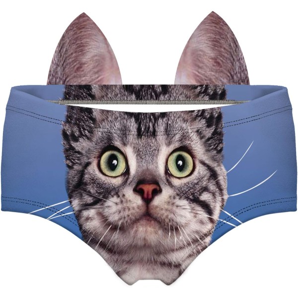 YNXIN Roliga öron underkläder med låg midja - Sexiga presenter för kvinnor Cat's Ear9 X-Large