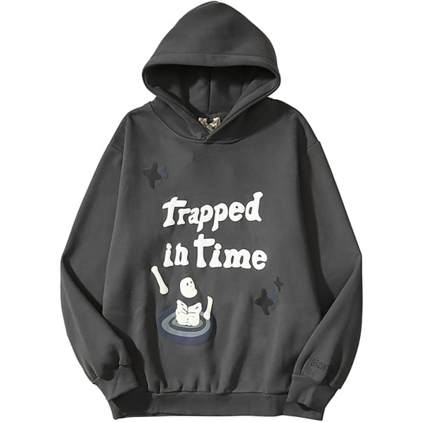 EY Unisex Lucky Me I See Ghosts Sweatshirt Rapper Långärmad Hip Pop Hooded Hoodie för Kvinnor Trapped Medium