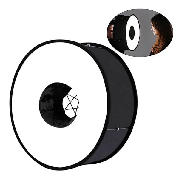Hgry 450mm Rund stil Softbox Speedlight blixtljus fotografering mjuk hopfällbar Bo