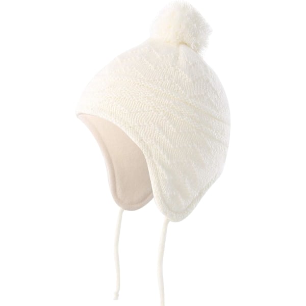 racy Baby Toddler Varm Öronlapp Mössa Barn Pojkar Flickor Vinter Fleece Fodrad Stickad Mössa