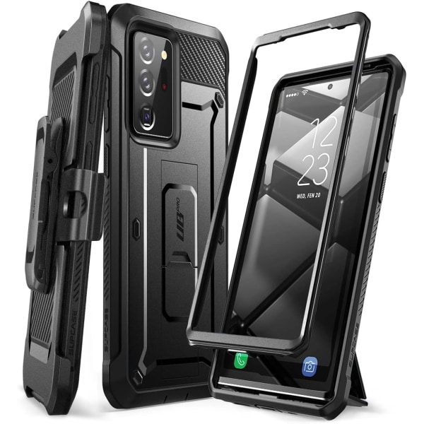 CASE Unicorn Beetle Pro Series Case för Samsung Galaxy Note 20 Ultra (2020 release), robust hölster för hela kroppen och Kickstan Svart